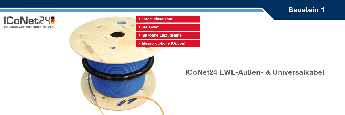 ICS24, Kabel-Konfektion, Netzwerktechnik, Netzwerkkomponenten, Sicherheitstechnik, ICoNet24, Baustein 1