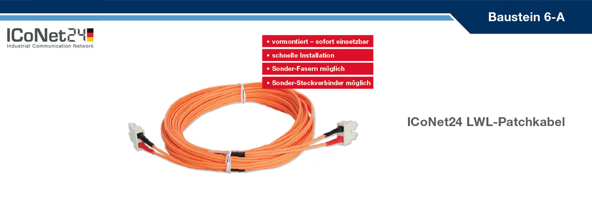 ICS24, Kabel-Konfektion, Netzwerktechnik, Netzwerkkomponenten, Sicherheitstechnik, ICoNet24, Baustein 6-A